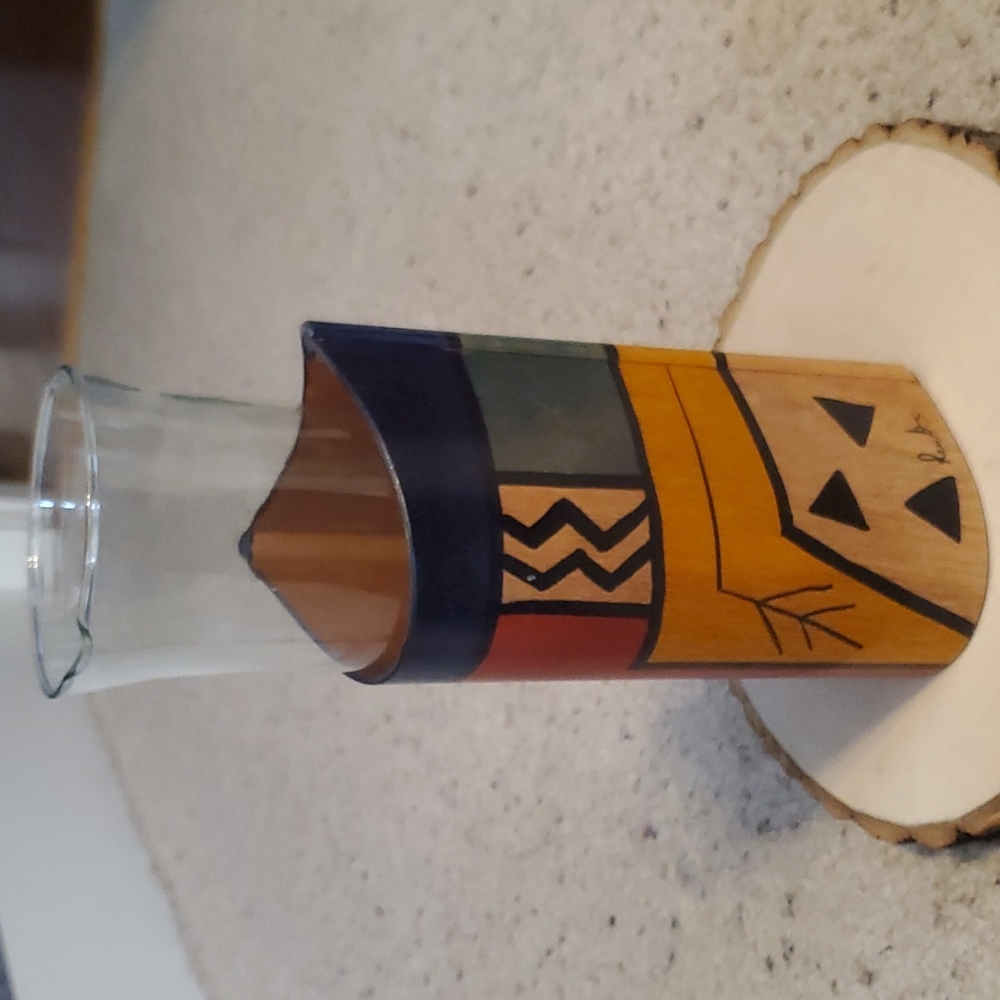 Kakadu Wood Decanter Holder with Handle
